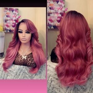 Human Hair Blended Lace Front Wig